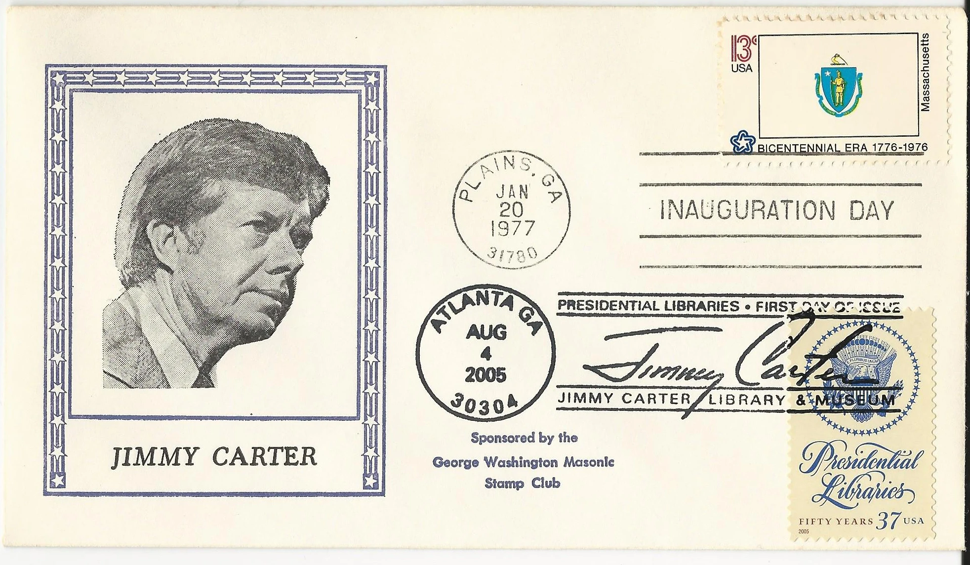 Inauguration Jimmy Carter Postmark #1: Washington, DC —&hellip;